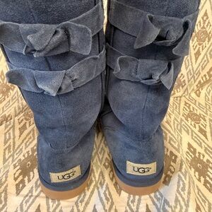 UGG Women's Blue Suede Boots
